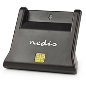 Čitalec kartic NEDIS CRDRU2SM3BK/ Smart Card ID-1/ eCitizen/ standardni biometrični čipi/ USB 2.0
