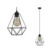 GH VISEČA SVETILKA ZA STROP DIAMOND LOFT EDISON WIRE
