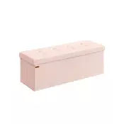 Songmics Shranjevalna klop 38x110x38 cm roza