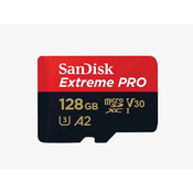 SANDISK SDXC MICRO 256GB EXTREME PRO, 200/140MB/s, A2, UHS-I, V30, C10, U3, adapter SDSQXCD-256G-GN6MA
