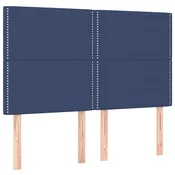 LED uzglavlje plavo 144x5x118/128 cm od tkanine