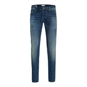 Jack & Jones Jeans hlače Glenn Original 12278144 Mornarsko modra Slim Fit