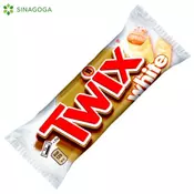 Mars Twix Bele ploščice v beli čokoladi 46g