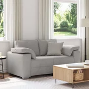 vidaXL vidaXL Dvosedežna garnitura Oblak Siva 120 cm Tkanina, (22054428)