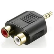 Sinnect Adapter audio 3,5 mm Stereo Jack na 2x RCA M/F/F (14.101)