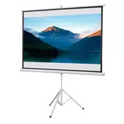 Homestar Projekcijsko platno 171x131 cm belo zložljivo