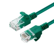 Omrežni kabel UTP CAT6A Slim 1.5M zelen