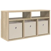 Vidaxl Nizek šalter s predalom Sonoma hrast 72 x 22,5 x 38 cm