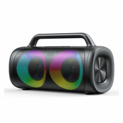 Joyroom brezžični zvočnik bluetooth 5.1 z barvno led osvetlitvijo črn (jr-mw02)