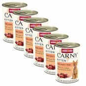 Hrana CARNY KITTEN teletina, piščanec + puran 6x400 g