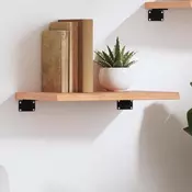 Zidna polica svjetlosmeda 40 x 30 x 2 cm od obradene hrastovine
