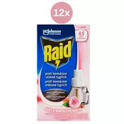 Raid tekuci isparivac protiv komaraca, zamjensko punjenje za elektricni aparat, ruža i sandalovina, 12x45 noci, 27 ml