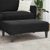 vidaXL Stolček za noge črn 77x55x31 cm žamet