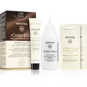 Apivita My Color Elixir barva za lase brez amoniaka odtenek 7.35 Blonde Gold Mahogany