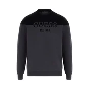 GUESS Pulover KANTU temno siva/črna