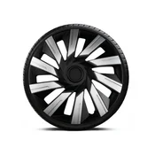 Tecna Silver Black Wheel Cover Set - 15
