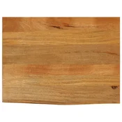 shumee vidaXL Mizna plošča z naravnim robom 90x60x2,5 cm mangov les