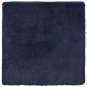 Vidaxl Visoka košata preproga NAVARRA mornarsko 240x240 cm poliester