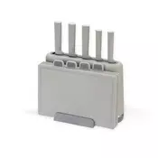 Maestro MR-1412-GREY Knife set with block + Cutting board set Gray