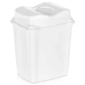Northix Plastični koš za smeti bel 9 l