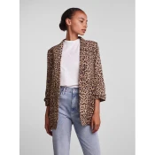 Pieces Suknjič 17126850 Rjava Regular Fit