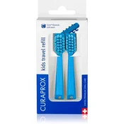 Curaprox Kids Travel refill nadomestne glave za zobno ščetko Blue 2 kos