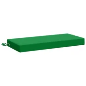 Vidaxl Blazina za klop SOEST 100% poliester Zelena 80 x 40 x 8 cm