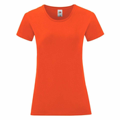 Iconic red Fruit of the Loom Womens T-shirt