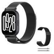 Pašček za Xiaomi Redmi Watch 5 Lite 22 mm, teleskopski, črne barve