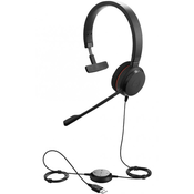 Slušalice s mikrofonom Jabra - Evolve 20 Mono MS, crna