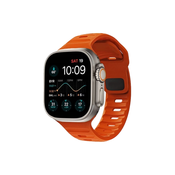 FixPremium - Športni silikonski pas za Apple Watch (42, 44, 45 in 49mm), oranžen