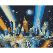 Rayher. Diamantni mozaik, Rays of the metropolis, 40x50 cm