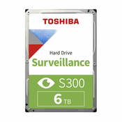 Toshiba S300 trdi disk, 6 TB, 256 MB