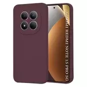 Silikonski ovitek Techsuit SoftFlex za Xiaomi Redmi Note 15 Pro 5G - temno rdeč