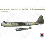 Hobby2000 maketa-miniatura Arado Ar 234 C-3 w/ Ar E381 Julia • maketa-miniatura 1:72 starodobna letala • Level 4