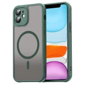 Hibridni ovitek HaloFrost II MagSafe za iPhone 12 - green
