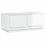 Stolic za kavu sjajni bijeli 102x50x44 cm konstruirano drvo