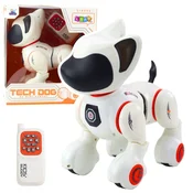 slomart Interaktivni robot pesek Lean Toys na daljinca, luči, zvok, bel/oranžen