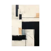 Canvas Slika na platnu Monohromna geometrija, 80x120 cm