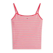 Tommy Jeans Top ESSENTIAL rdeča/bela