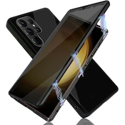 Magnetna full-body maska za Samsung Galaxy A54 5G Stronghold Dark sa zatamjenim privacy staklom - crna