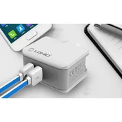 Kucni punjac LDNIO A2203 dual USB 2.4A + Type-C kabel beli
