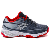 Otroška obutev za tenis Lotto Mirage 300 ALR Jr Asphalt/All White/Flame Red EUR 36