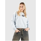 Santa Cruz Heart Wreath Front Crew Sweater fresh blue