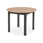 Stol Houston 961 Crna, Craft hrast, 76cm, EstensioneNastavak, Prirodno drvo furnira, Medijapan, Medijapan