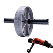 Kolo za vadbo trebuha - AB Roller - Siva KP36004