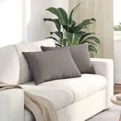 Jastucici za sofu 2 pcs Sivo-smeda 60 x 40 cm tkanina
