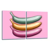 shumee 2x steklena zaščitna plošča ZA štedilnik 40x52 banana