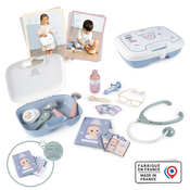 Kufrík s opatrovatelskými potrebami Baby Care Briefcase Smoby pre bábätko s 19 doplnkami SM240306