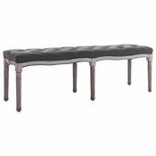 Vidaxl Klop iz platna in trdnega lesa 150x40x48 cm